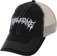 Welcome Barb Contrast Stitch Trucker Hat - black