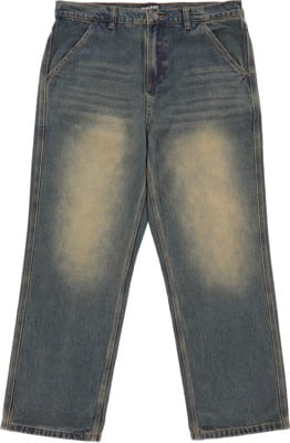 Passport Workers Club Bootcut Jeans - sandblasted blue - view large