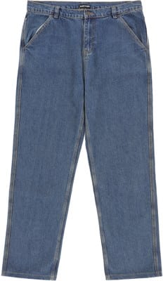 Passport Workers Club Straight Leg Jeans - washed dark indigo - view large
