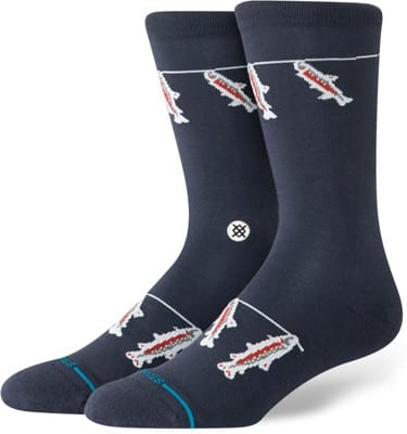 Stance Gone Fishing Crew Sock - navy - view large
