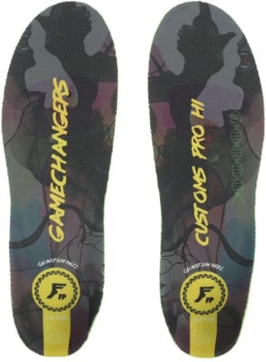 Footprint Gamechangers Pro Hi Custom Insoles - black camo/yellow - view large