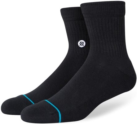 Stance Icon Quarter 3-Pack Sock - black - view large