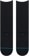 Stance Women's Rolled Solid Crew Socks - black - reverse