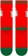 Stance World's Best Crew Sock - red - reverse
