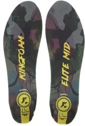 Footprint Kingfoam Elite Quantum Heel Mid Insoles - black camo/yellow