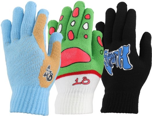 Smooth18 Paw Printz (3-Pack) Knit Gloves - multi - view large