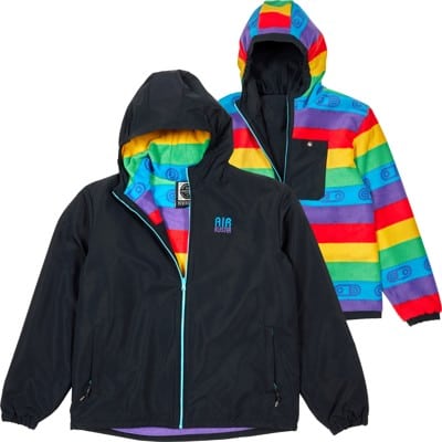 Airblaster Double Puff Reversible Jacket - rainbow stripe - view large