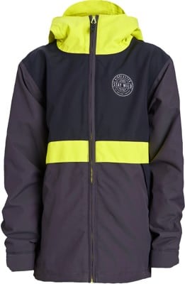 Airblaster Youth Trencher Full Zip Jacket - black safety - view large