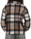 Brixton Women's Bowery Soft Brushed Flannel - washed black/sand - reverse