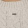 RVCA Women's Cable V Neck Sweater - star white - reverse detail