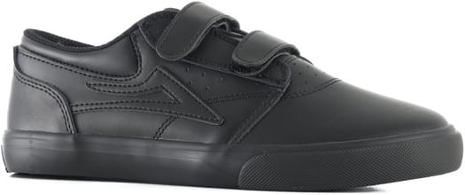 Lakai Kids Griffin Skate Shoes - black/black leather - view large