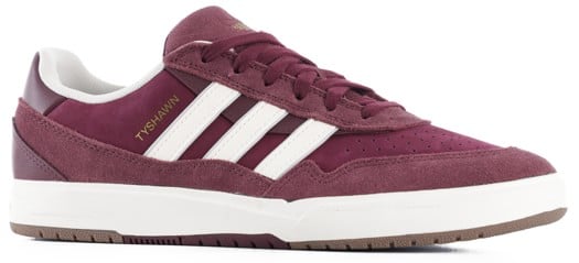 Adidas Tyshawn II Skate Shoes - maroon/chalk white/gold metallic - view large