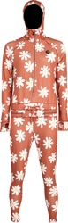 Airblaster Women's Classic Ninja Suit - rust big daisy
