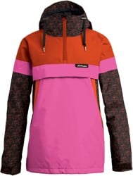 Airblaster Women's Lady Trenchover Insulated Jacket - lava/crimson terry