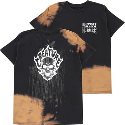 Creature Bonehead Flame T-Shirt - greasy black - view large