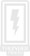 Thunder Boxed Bolt Sticker - white