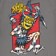 Santa Cruz Salba Voodoo Frame T-Shirt - charcoal - reverse detail