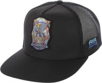 1910 Ojo Rojo Snapback Hat - black