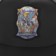 1910 Ojo Rojo Snapback Hat - black - front detail