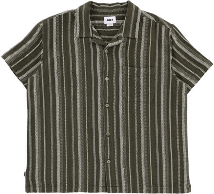 Obey Hugh S/S Shirt - dark sage multi - view large