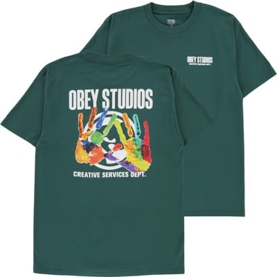 Obey Creative Services Dept. T-Shirt - rainforest - view large
