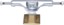 Slappy ST1 Inverted Hollow Lights Ultra Low Kingpin Skateboard Trucks - polished/ gold - reverse