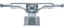 Slappy St1 Hollow Low Skateboard Trucks - polished - reverse