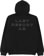 Last Resort AB Eurostyle Hoodie - black/white