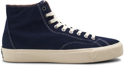 Last Resort AB VM003 - Cord High Top Skate Shoes - dark navy/white - view large
