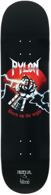 Pylon Burn Up The Night 8.38 Skateboard Deck - black (pipeline) - view large