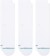 Stance Icon 3-Pack Sock - white/white