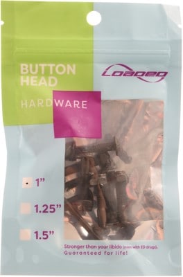 Loaded Button Head Allen Skateboard Hardware - view large