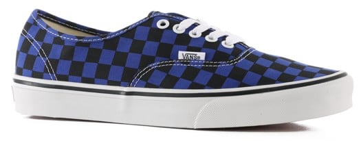 Vans Authentic Shoes - checkerboard blue/black - view large