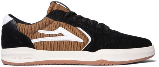 Lakai Atlantic Skate Shoes - black/walnut suede - view large