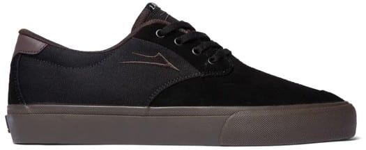 Lakai Riley 3 Skate Shoes - black/gum suede - view large