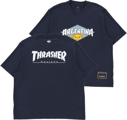 Adidas Thrasher x AFA Argentina T-Shirt - night navy - view large