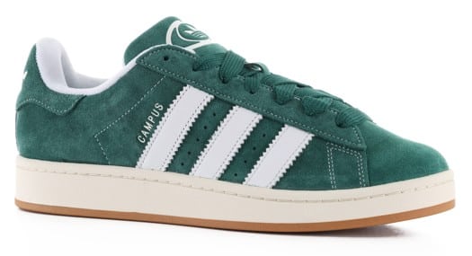 Adidas Campus 00s Shoes - dark green/footwear white/off white - view large