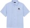 Lakai Camp Collar Button Up Shirt - white/blue stripe