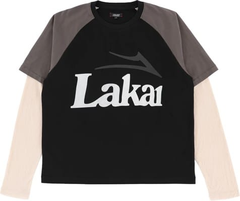 Lakai Double Layer Raglan Longsleeve L/S T-Shirt - black - view large
