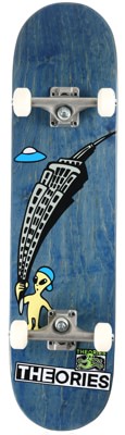 Theories Rave Kid 7.875 Complete Skateboard - blue - view large