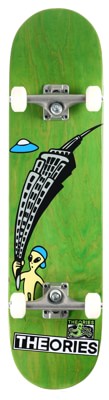 Theories Rave Kid 7.875 Complete Skateboard - green - view large