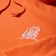 Lakai Brush Garment Dyed Pullover Hoodie - burnt orange - detail