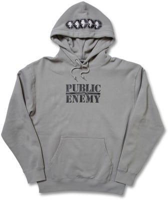 Lakai Public Enemy Classic Pullover Hood Hoodie - smoke - view large