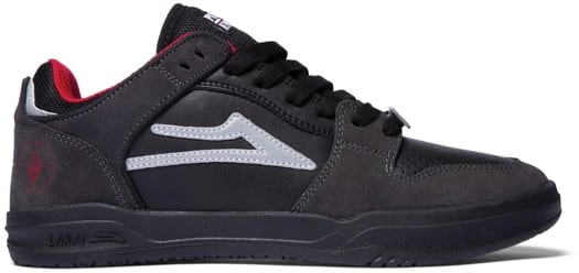 Lakai Telford Low Skate Shoes - public enemy black/charcoal suede - view large