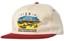 Real Pier 7 Snapback Hat - natural/maroon