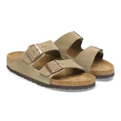 Birkenstock Women's Arizona Suede Leather Sandals - taupe - view large