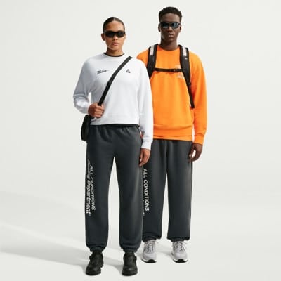 Nike ACG Tuff Fleece Dri-Fit Pants - dark smoke grey/white - view large