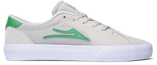 Lakai Flaco II Skate Shoes - cream/green suede - view large