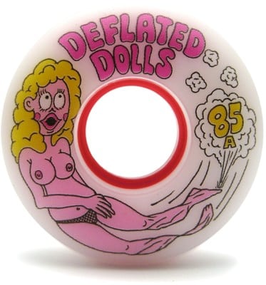 Haze Wheels Deflated Dolls Cruiser Skateboard Wheels - white (85a) - view large