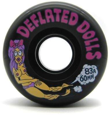 Haze Wheels Deflated Dolls 2 Cruiser Skateboard Wheels - black (83a) - view large